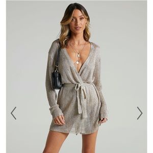 LIONESS - TAKE ME TO RIO MINI DRESS IN GOLD